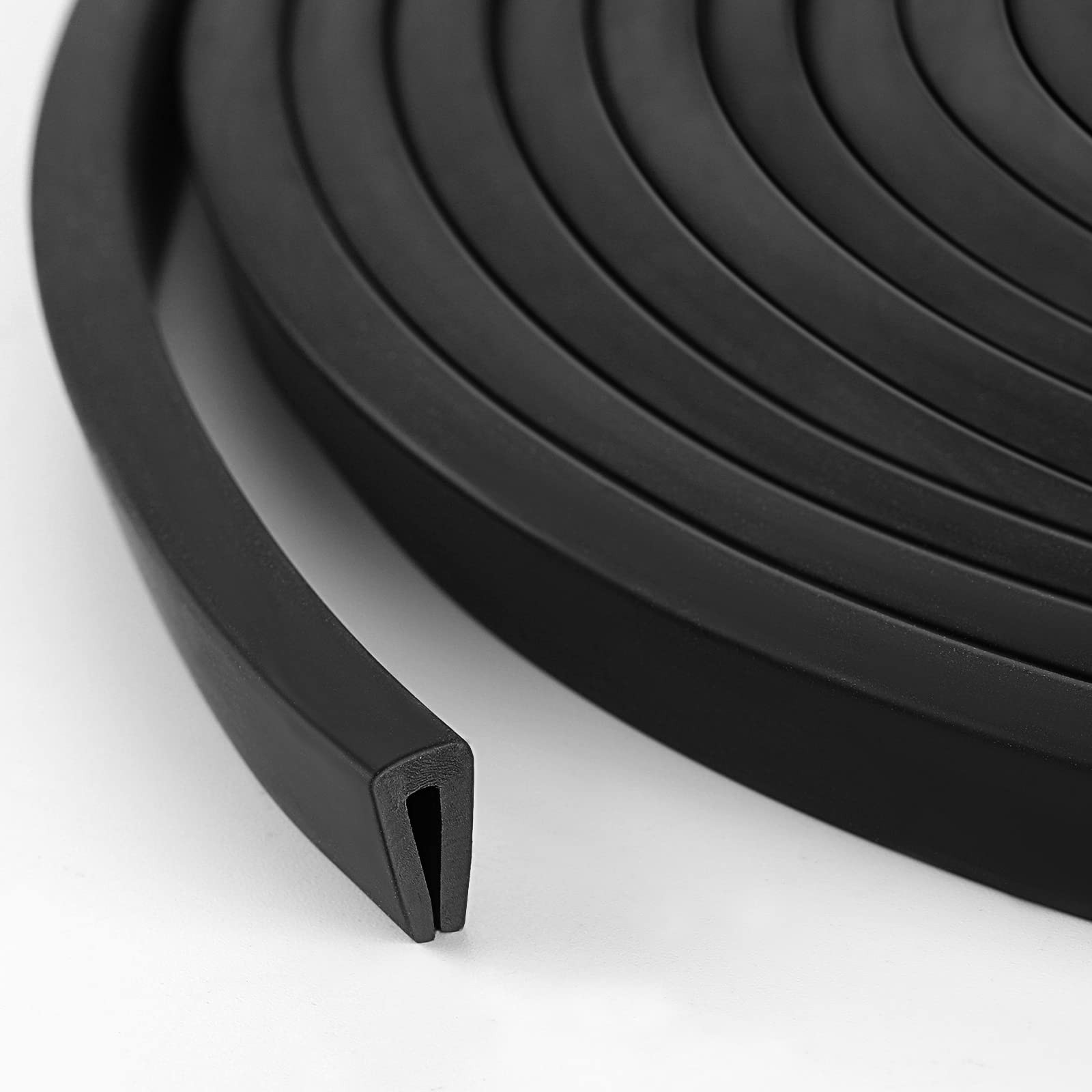 Edge Trim 1/8" U Channel Metal Edge Protector Door Seal Strip Guard Weather R...