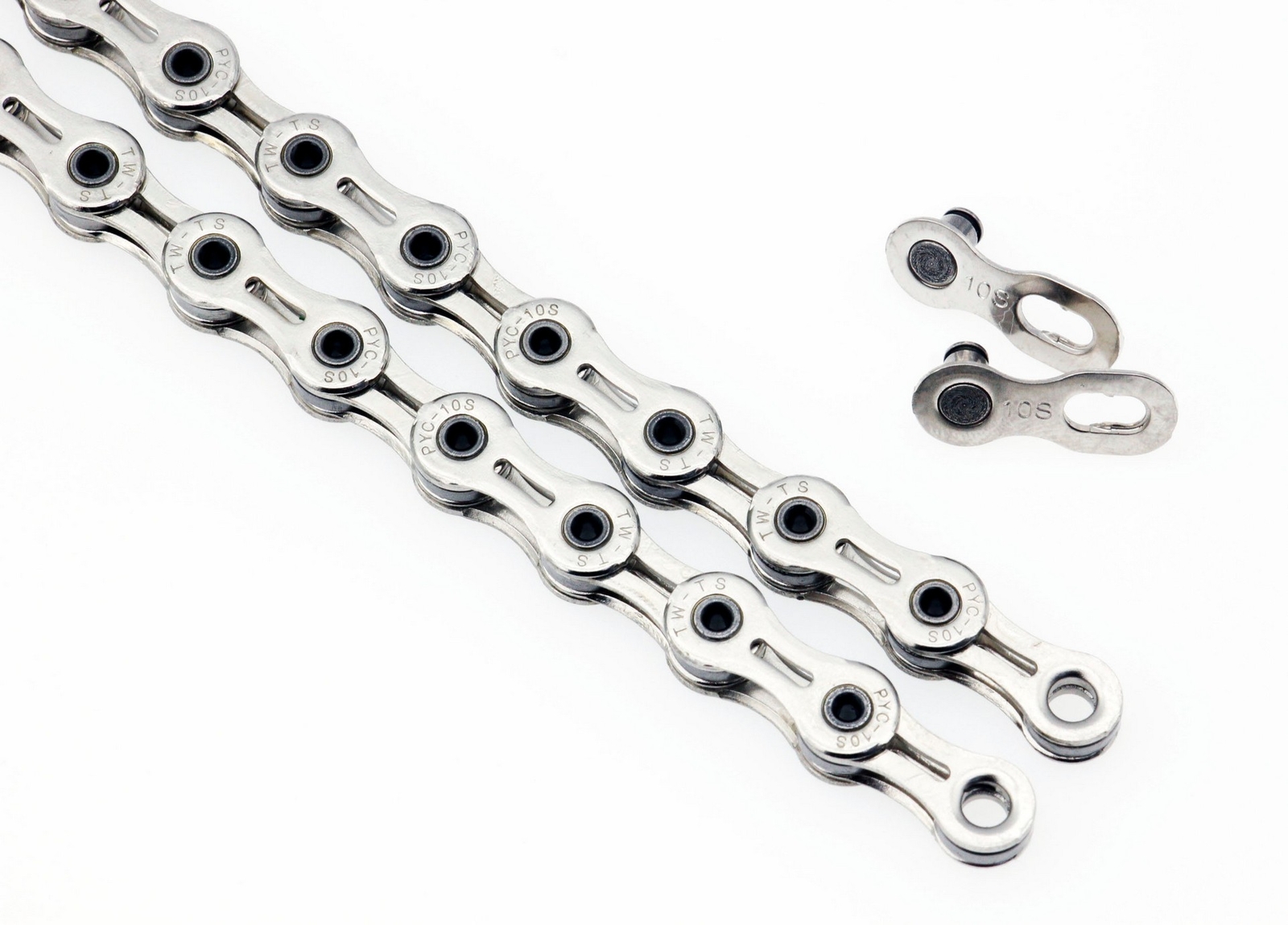 PYC Hollow-Pin 10 Speed Road Mountain Cyclocross Bicycle Chains Only 247G Silver