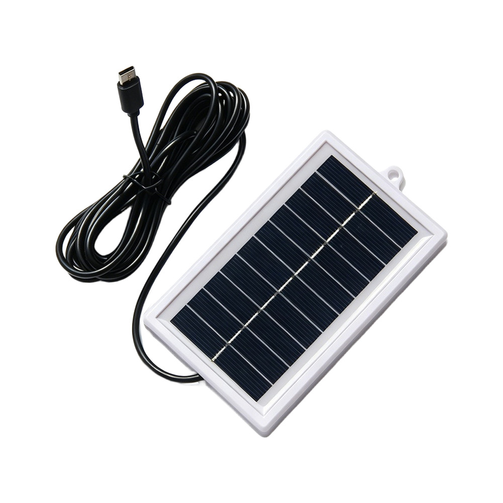 3W Solar Panel For Remote Monitoring Stable 5V Output Standard USB-C Port