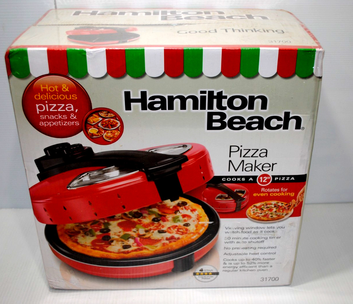 hamilton beach pizza maker 31700