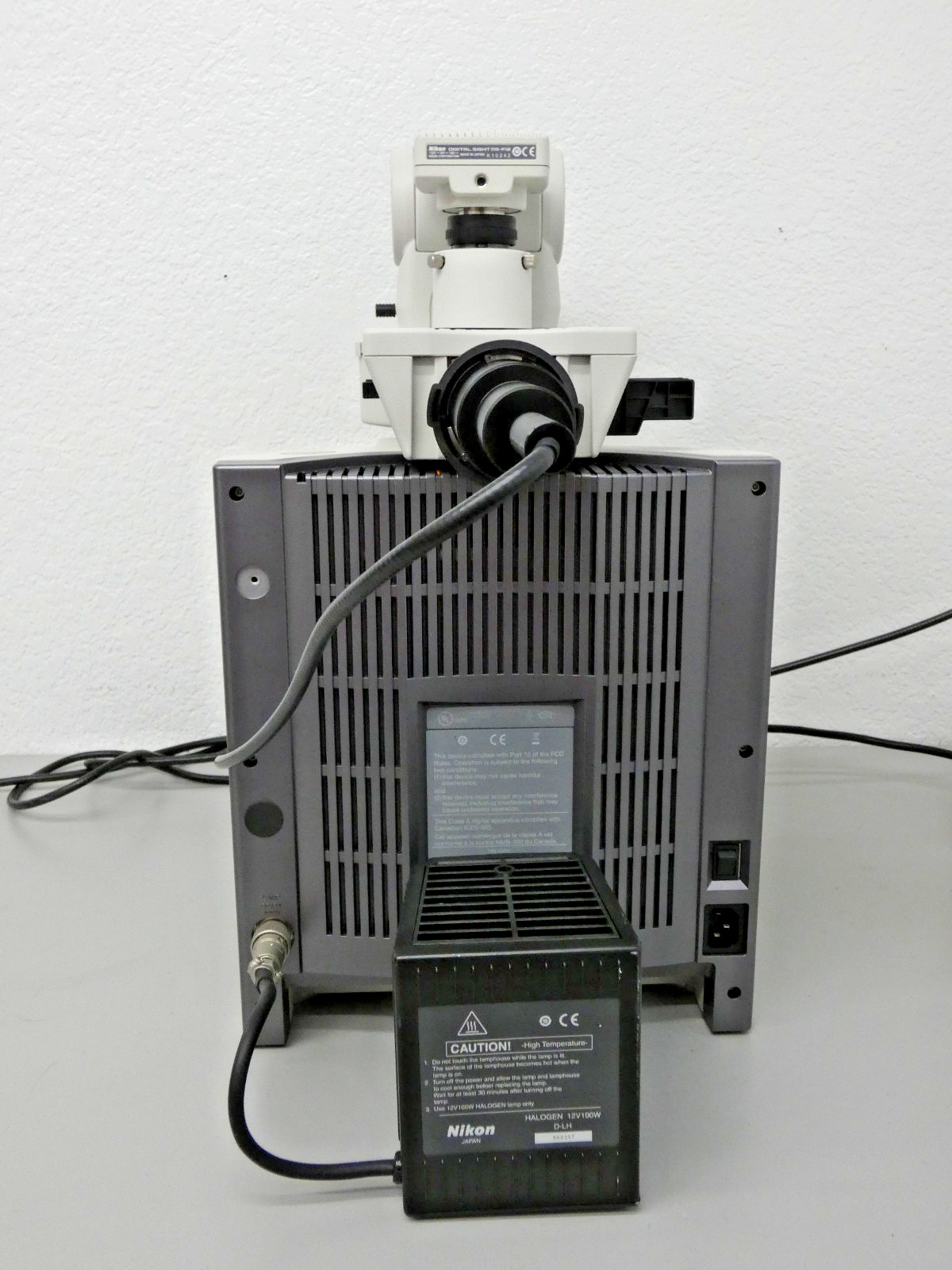 Nikon Eclipse 80i Microscope. Epi-Illumination Attachment + Intensilight C-HGFI
