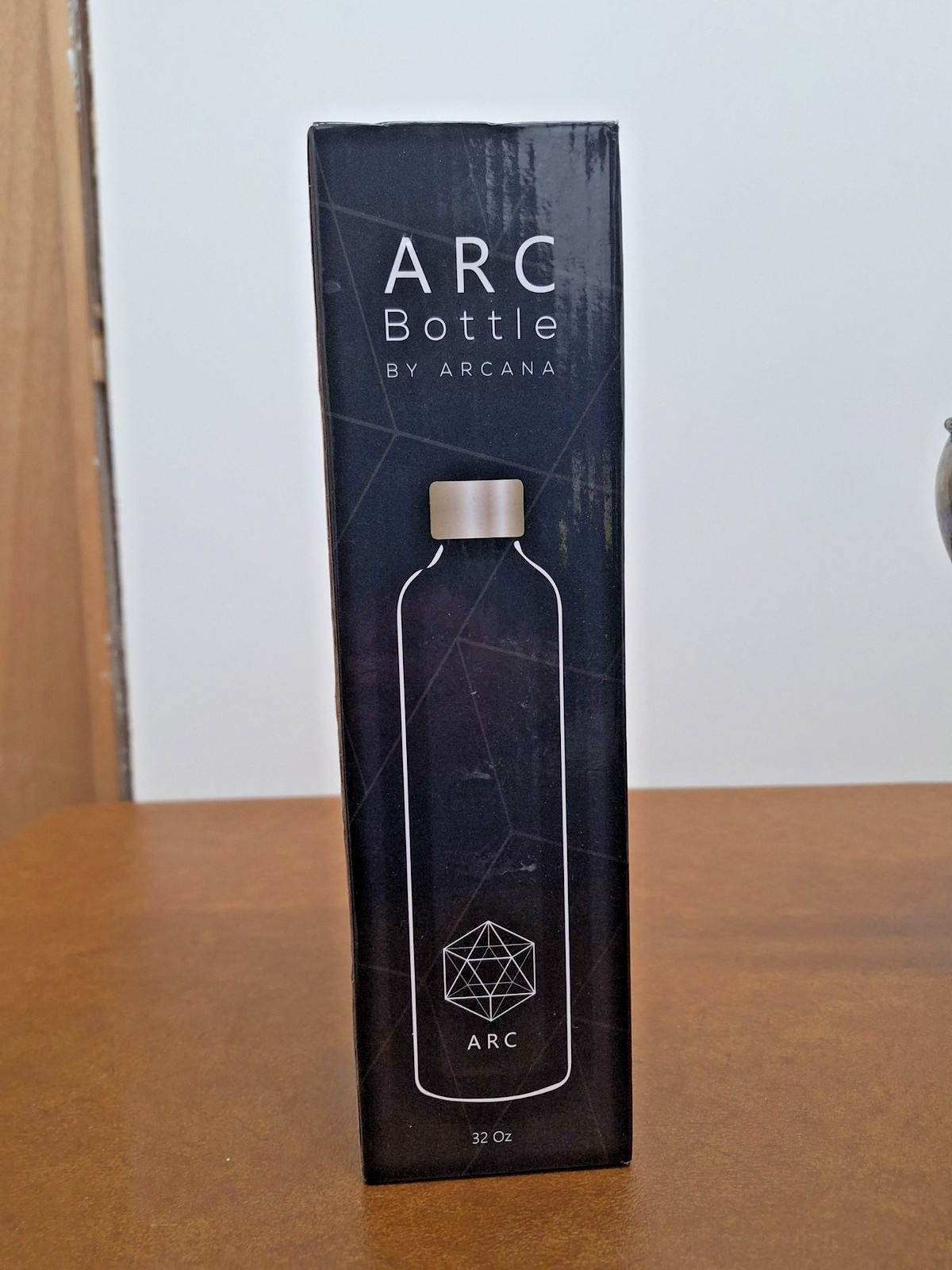 Arc 32 Oz BPA-Free Frosted Water Bottle With Time Markers & Sacred Geometry Desi