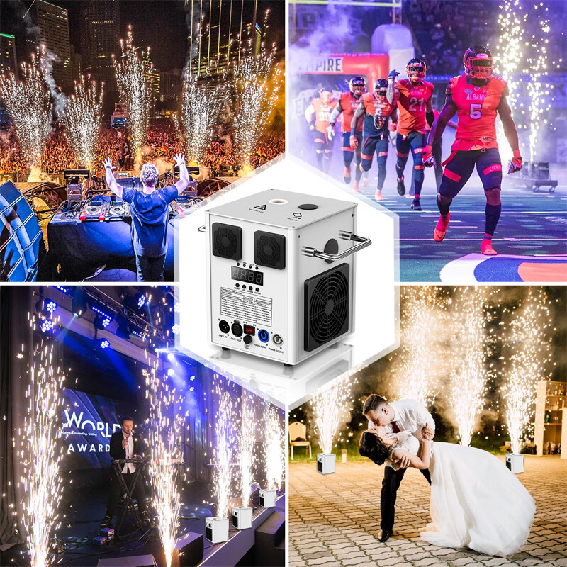 700W Cold Spark Firework Machine Stage Control Effect DMX512 Machine Disco Party