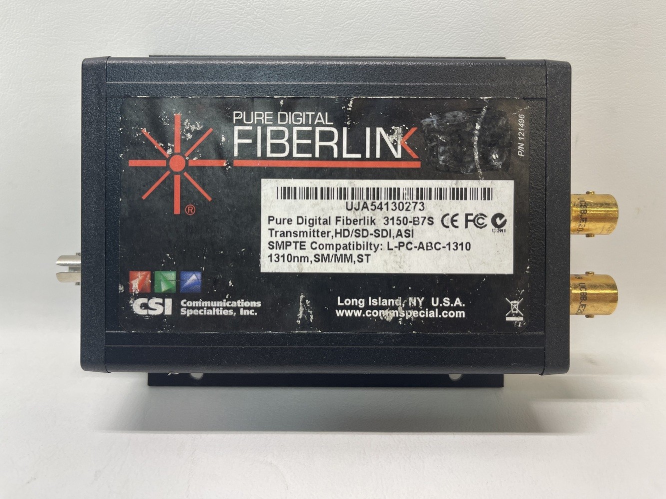Pure Digital Fiberlink 3150 Series HD/SD-SDI Transmission over one single mode