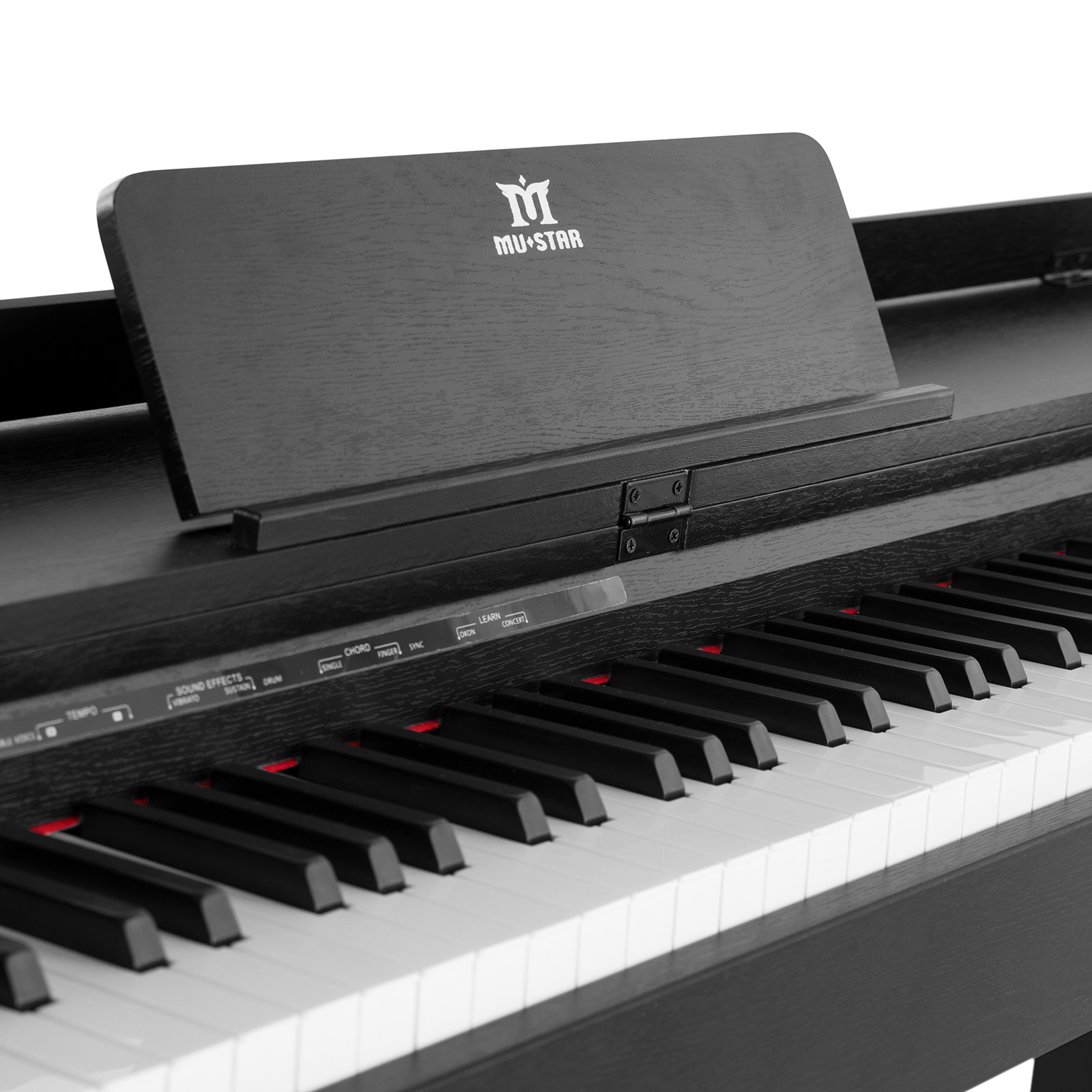 MUSTAR Black 88Key Fully Weighted Hammer Action Digital Piano Keyboard w/3-Pedal