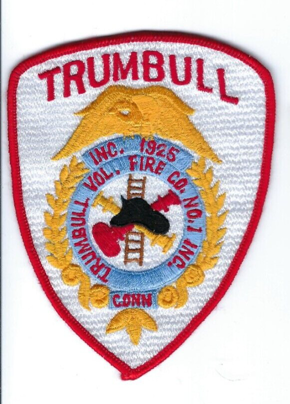 *CURRENT ISSUE* Trumball CT Connecticut Volunteer Fire Co. No. 1 patch - NEW!