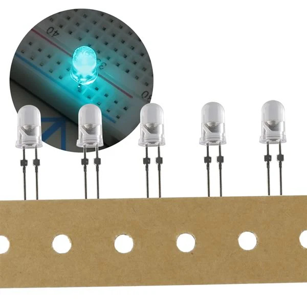 G18758E ^ (Pkg 25) Aquablue LED