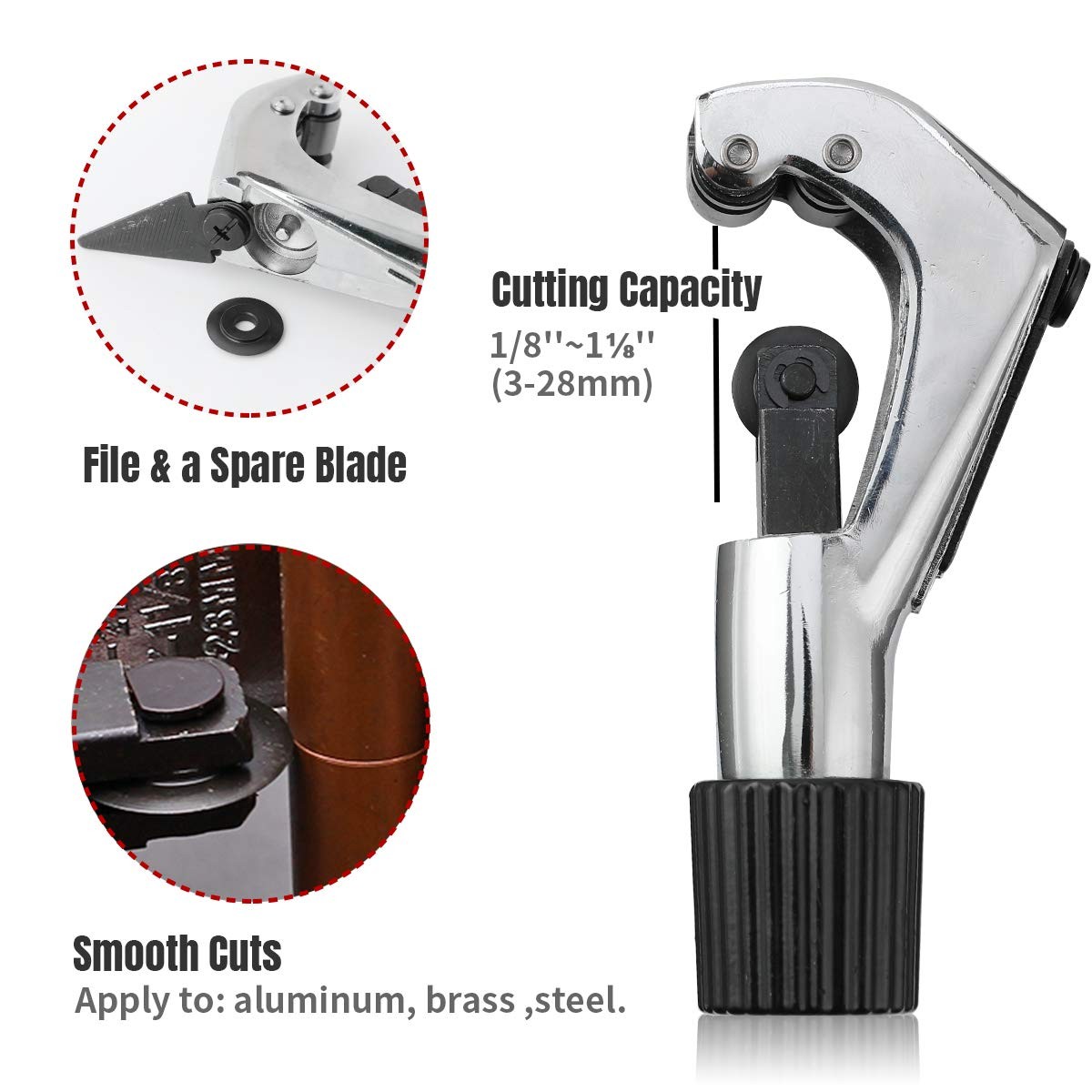 45 Degrees Single Flaring Tool Swaging Tool Kit Copper Tube Pipe Expander
