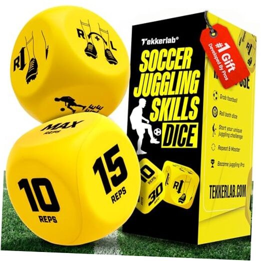 Soccer Kick Up Dice - Soccer Gifts for Boys 8-12 & Girls - Fun Game for All