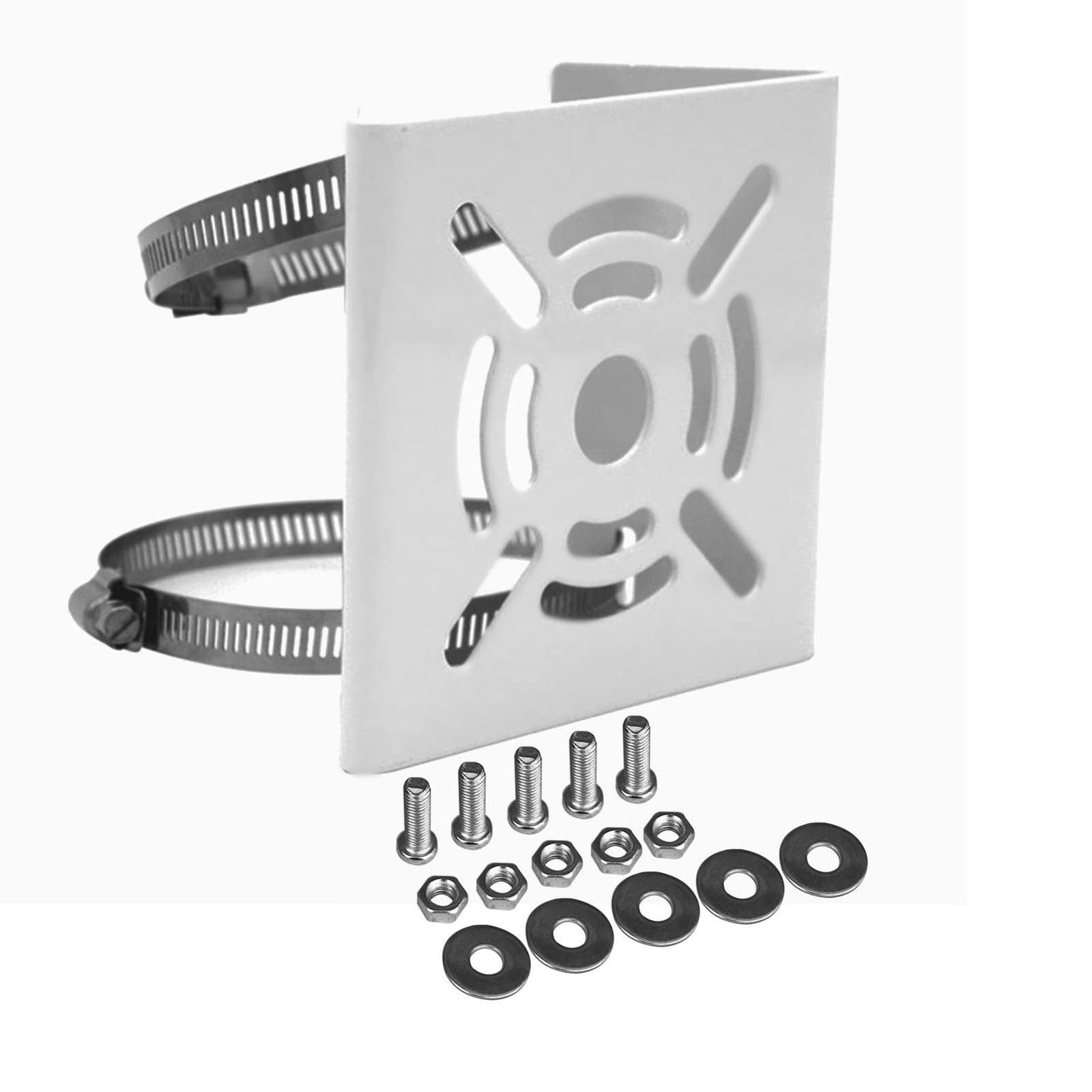 WiTi Universal Vertical Pole Mount for Security Camera, Solid Metal Bracket with