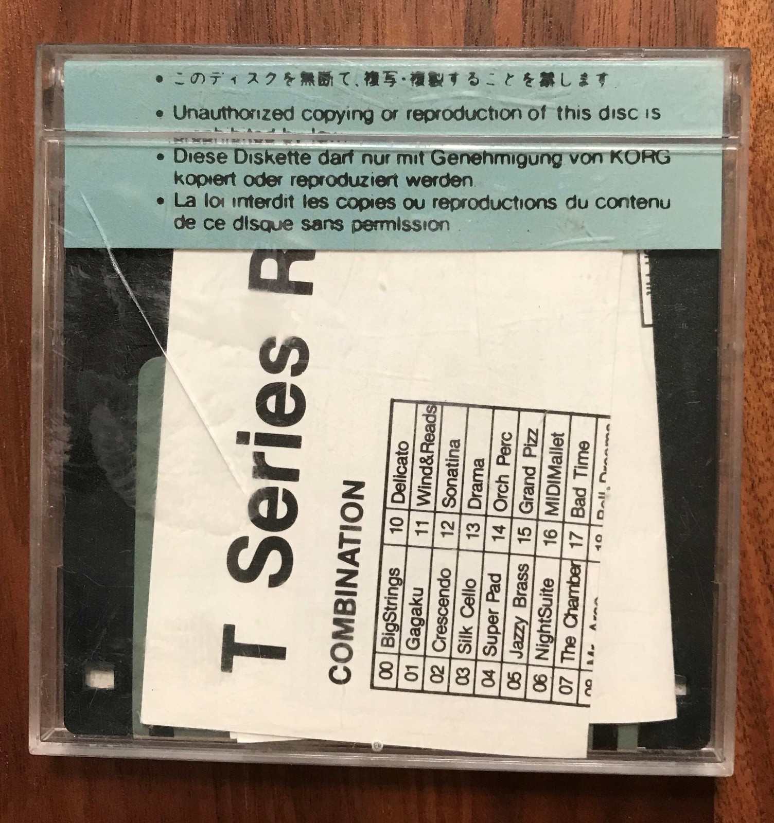 KORG T-SERIES RAM DISK TSD-04 COMBINATION 2