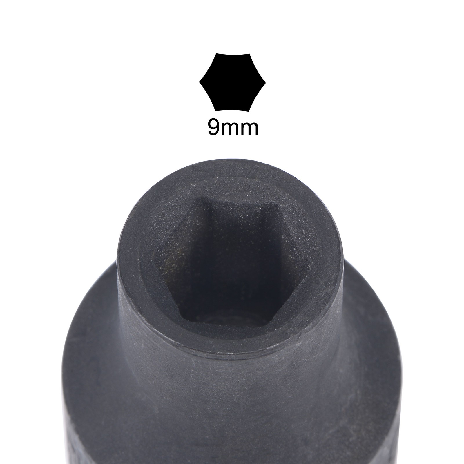 1/2" Drive 9mm 6-Point Impact Socket CR-V 1.5" Shallow