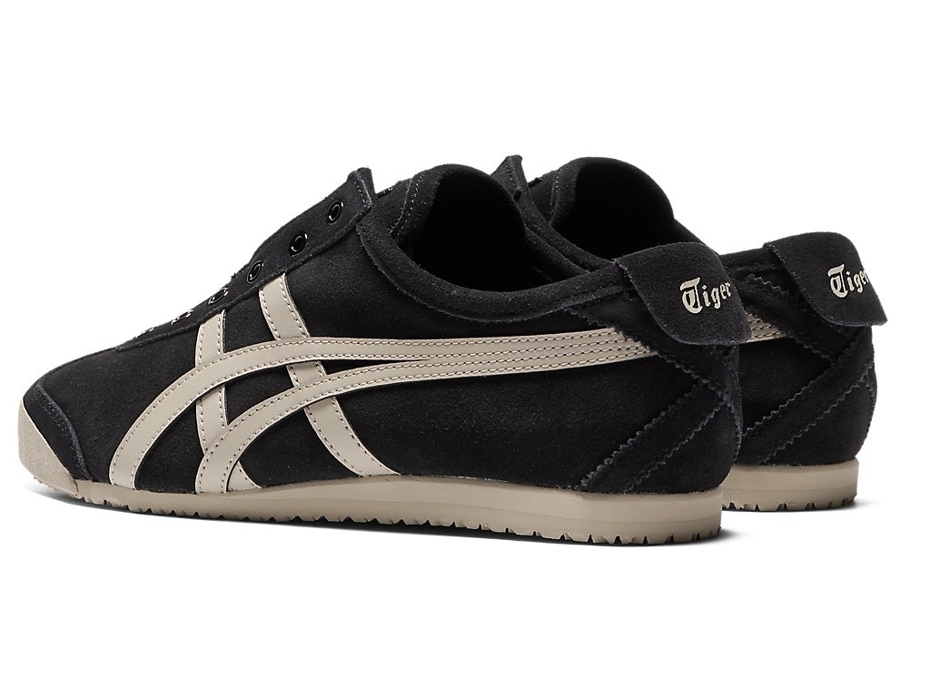 Onitsuka Tiger MEXICO 66 SLIP-ON 1183C157 001 BLACK PUTTY Unisex Men Women Shoes