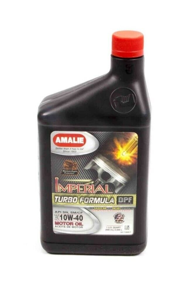 AMALIE Imperial Turbo Formula 10w40 Oil 1Qt (AMA71086-56)