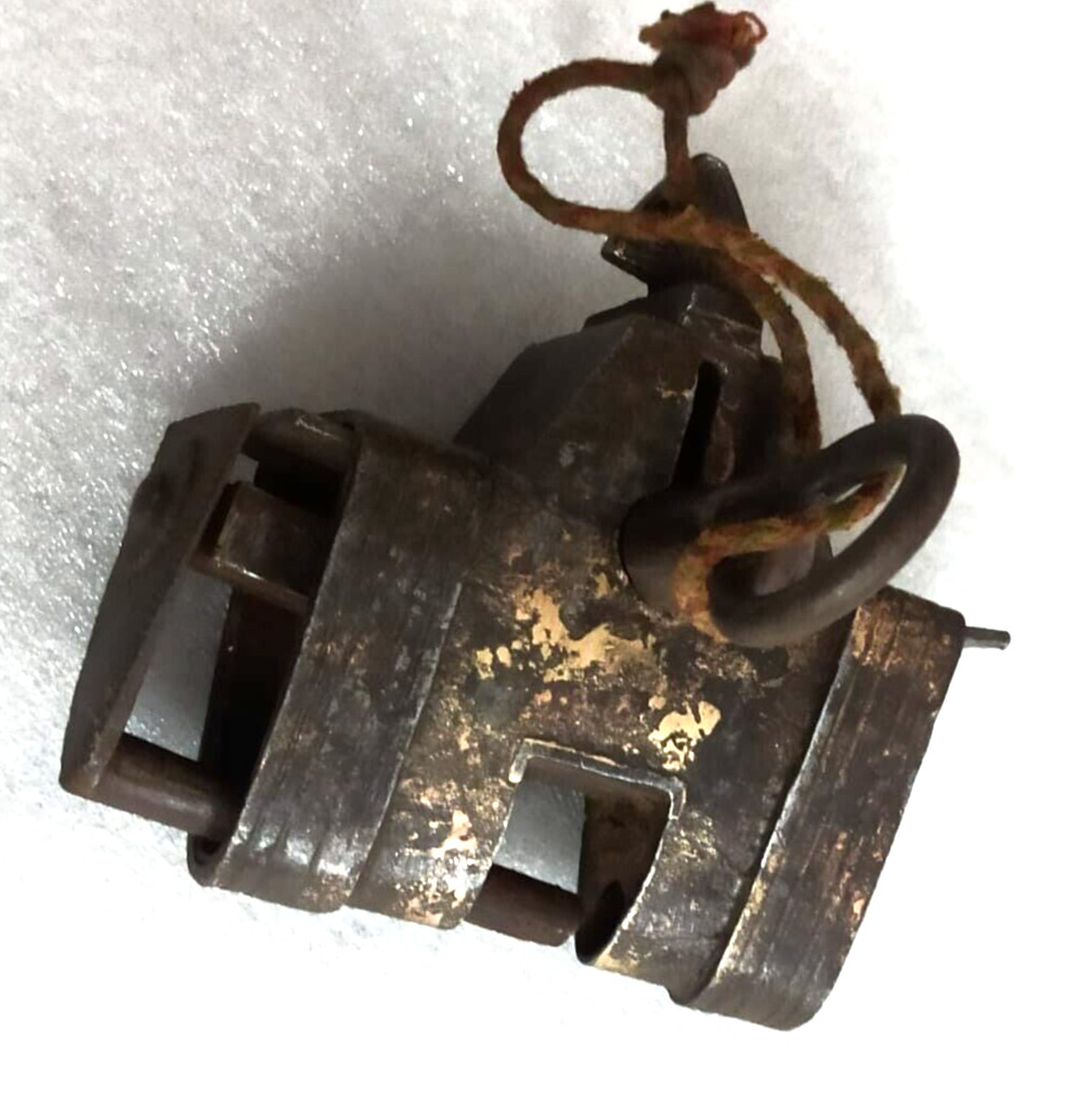 Vintage Iron Handcrafted Unique Shape Solid Heavy Padlocks