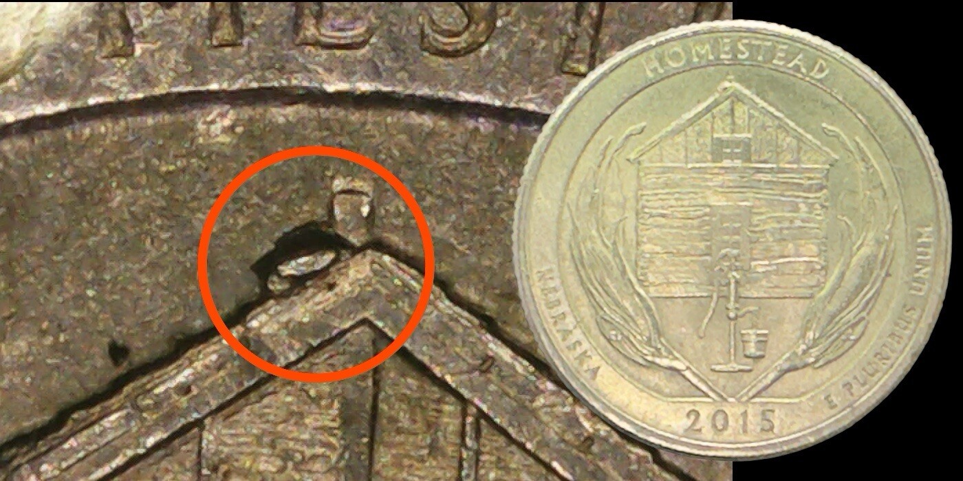2015 Homestead Quarter Snow on Roof Die Chip