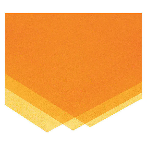 Manufacturer Varies Amber Polyimide Film Stock 5 ft. L x 24" W x 0.001" Thick