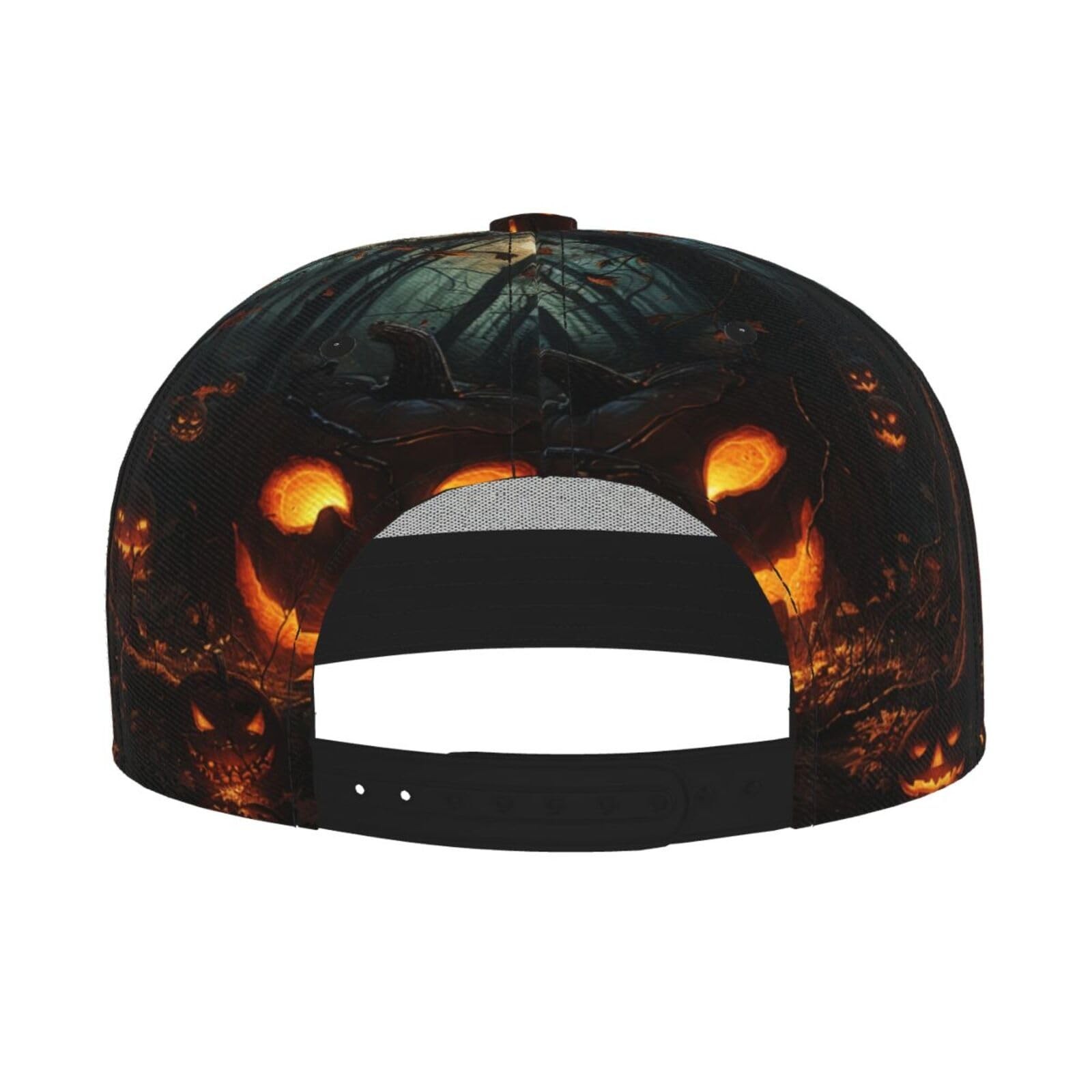 Halloween Pumpkins Snapback Hats for Men Women, Hip Hop Style Baseball Cap Fl...