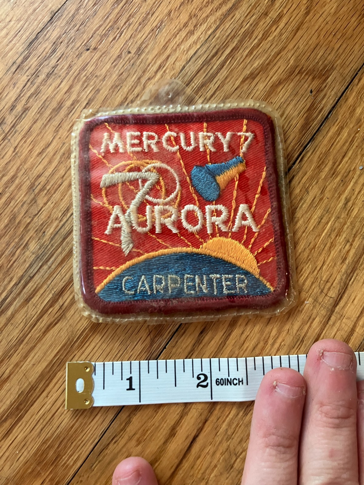 MERCURY 7 Willabee Ward NASA SPACE MISSION CREW PATCH EMBLEM Carpenter AURORA 7
