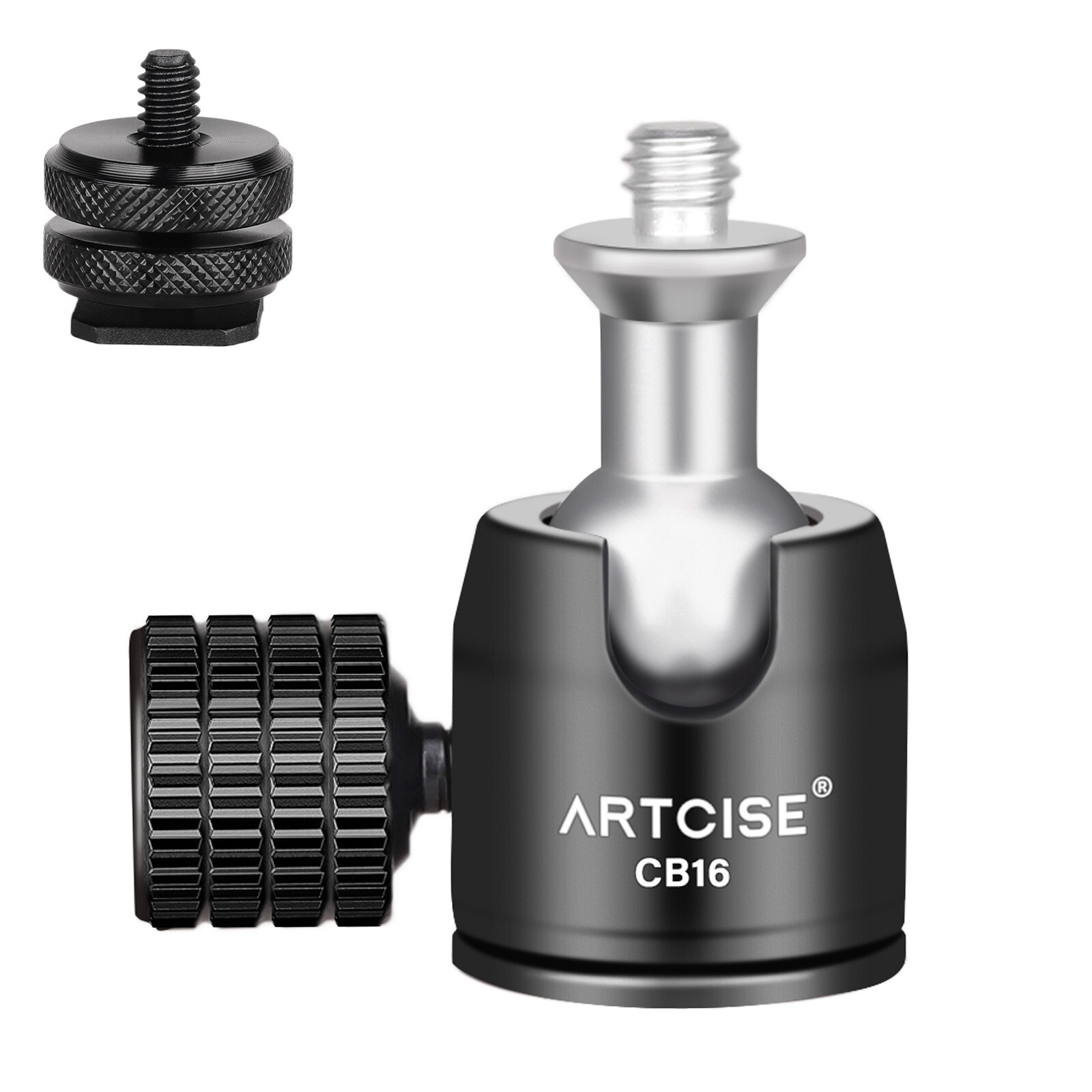 ARTCISE 360 Degree Rotatable Smartphone Holder Vertical Bracket with Ball Head