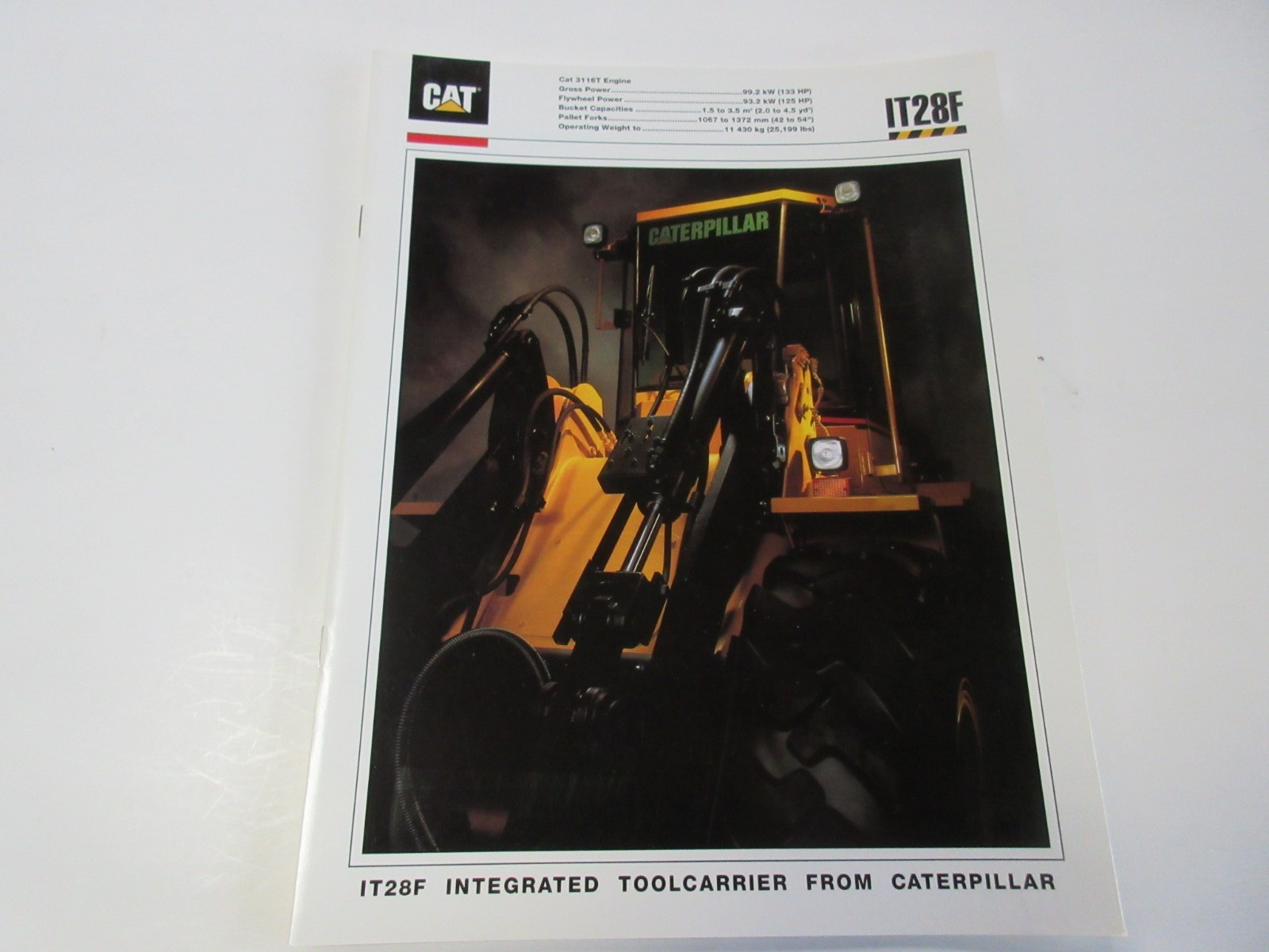 Caterpillar IT28F Integrated Toolcarrier Wheel Loader Brochure 16 Page
