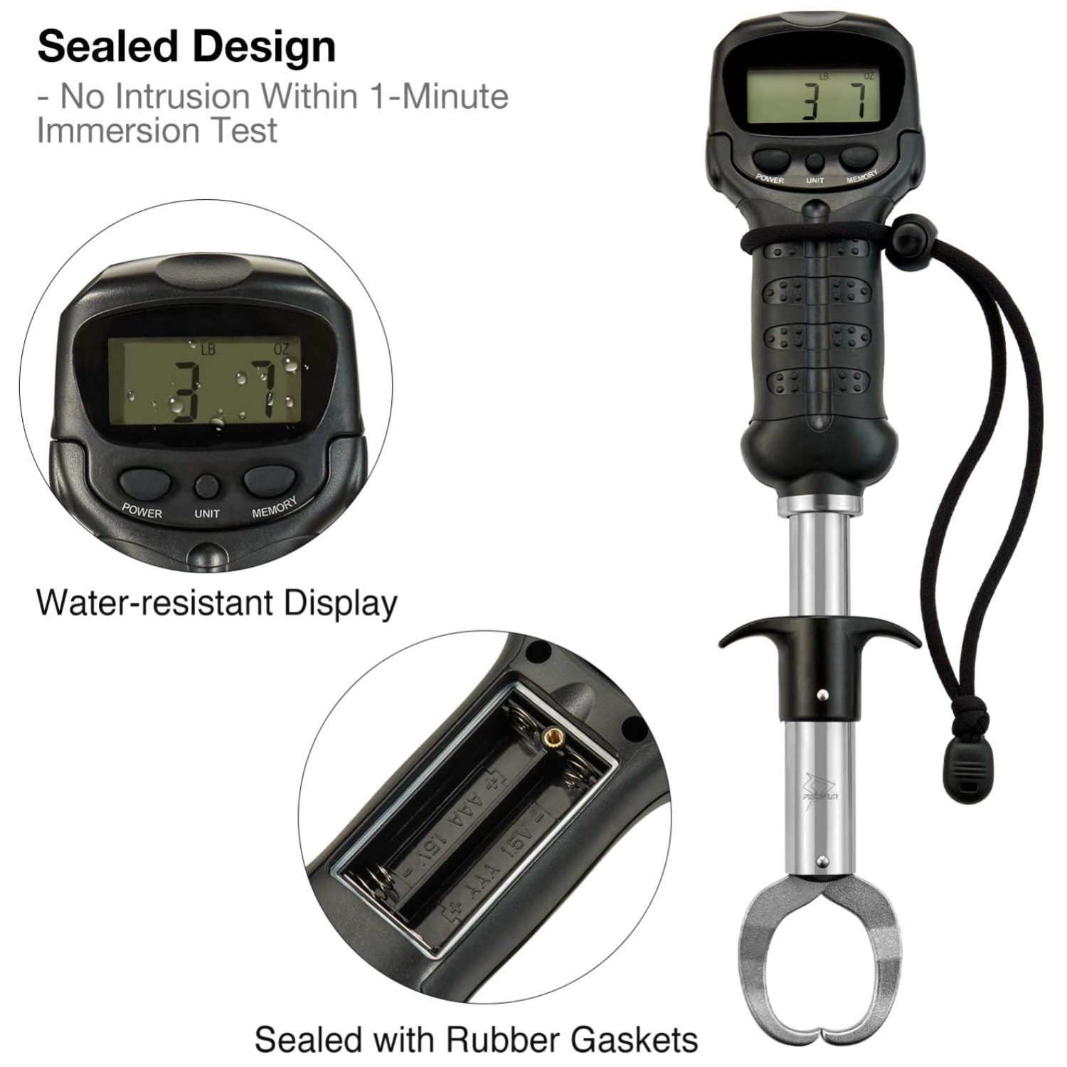 Stainless Steel Fish Lip Gripper with Scale