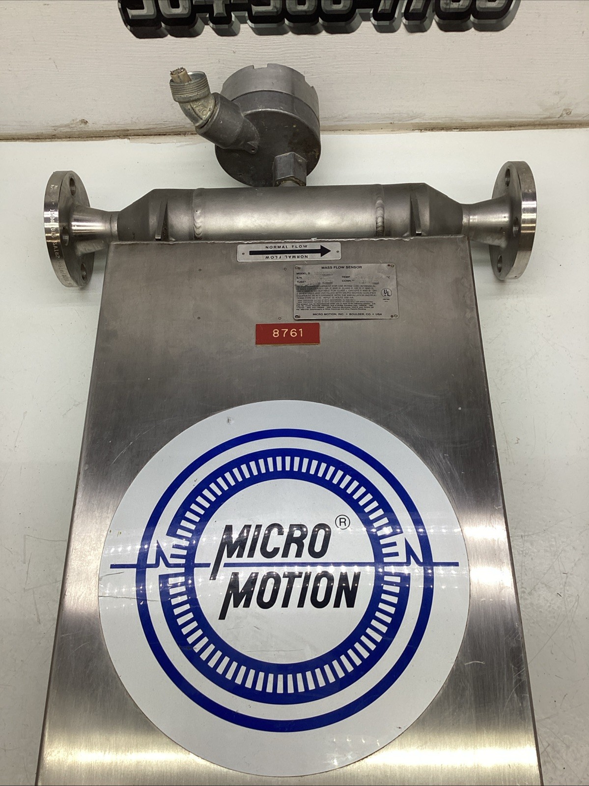 Micro Motion Mass Flow Sensor 1” DS100S128