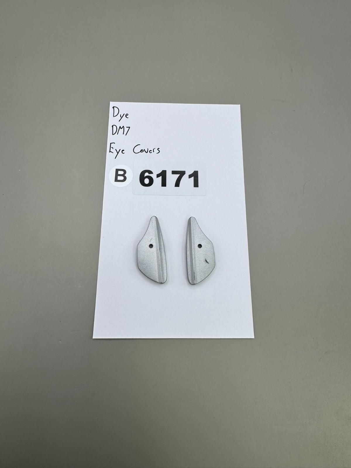 Dye DM7 Eye Covers-Satin Silver