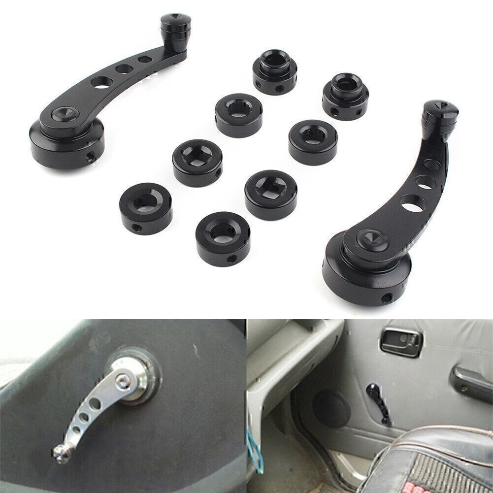 US 2Pcs Universal Aluminum Alloy Window Handle Winder Riser Winder Crank Riser
