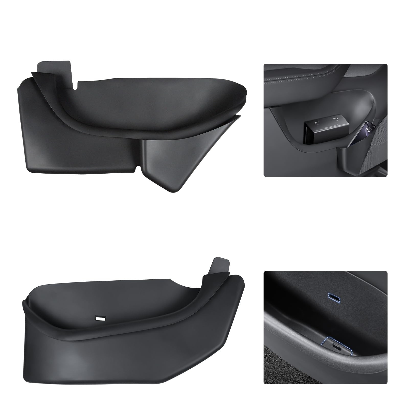 Door Side Storage Box Compatible with 2025 2026 Tesla Model Y Juniper Accesso...