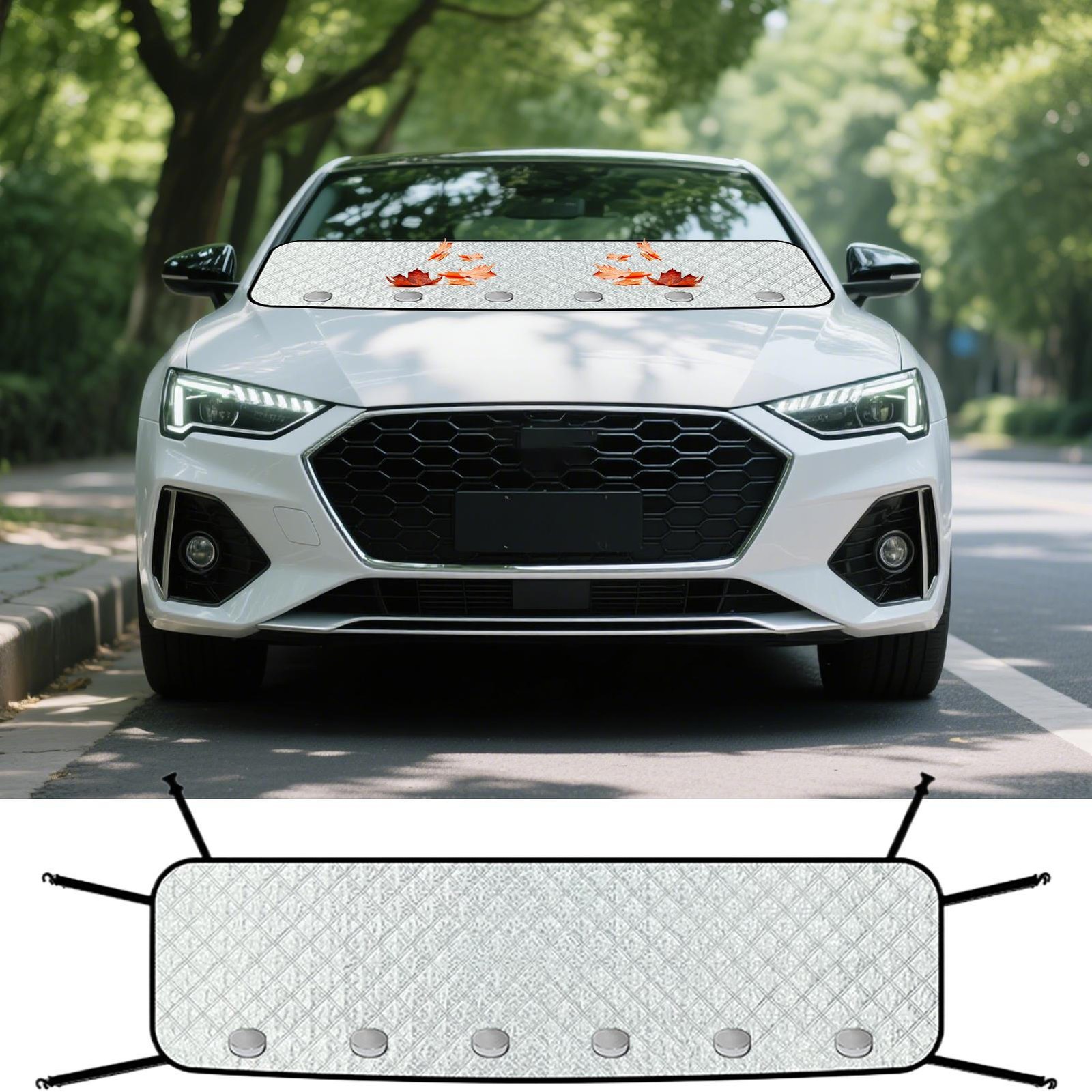 Automotive Front Shade Blocking Waterproof Protector For Dust Leaves Bird Daily