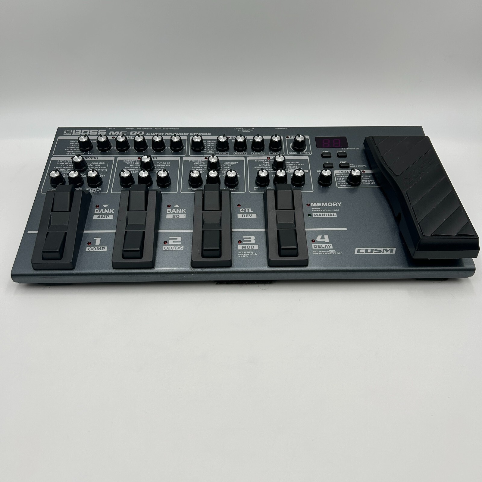 Used Boss ME-80 Guitar Multiple Effects Pedal Good Condition Operation Confirmed