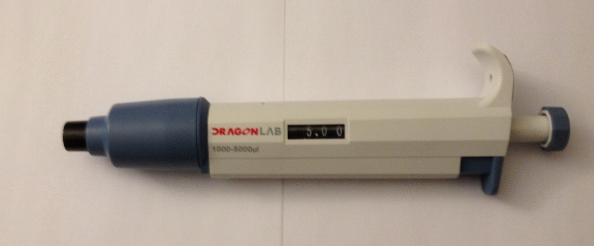 Pipette 1000-5000 ul, volume adjustable, autoclavable pipet, pipettor, NIB