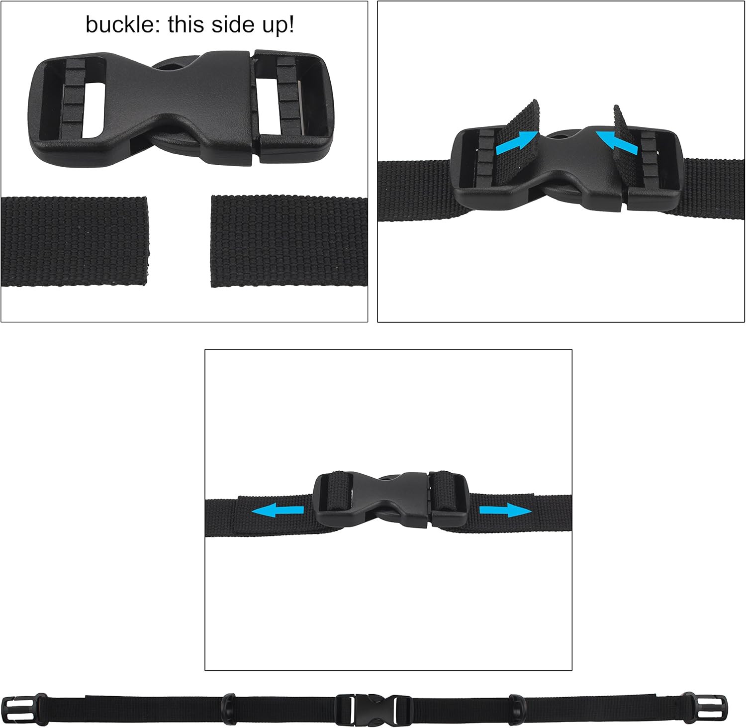 Sternum Strap with Quick Release Buckle for Hiking and Jogging Backpacks