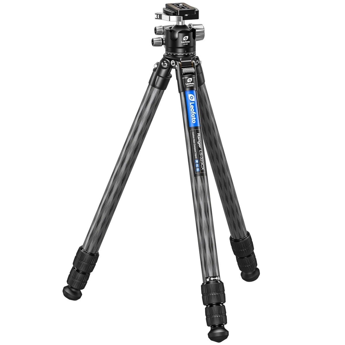Leofoto LS-323CX Carbon Fiber Tripod Kit w/ LH-40LR Ball Head [LS-323CX+LH-40LR]