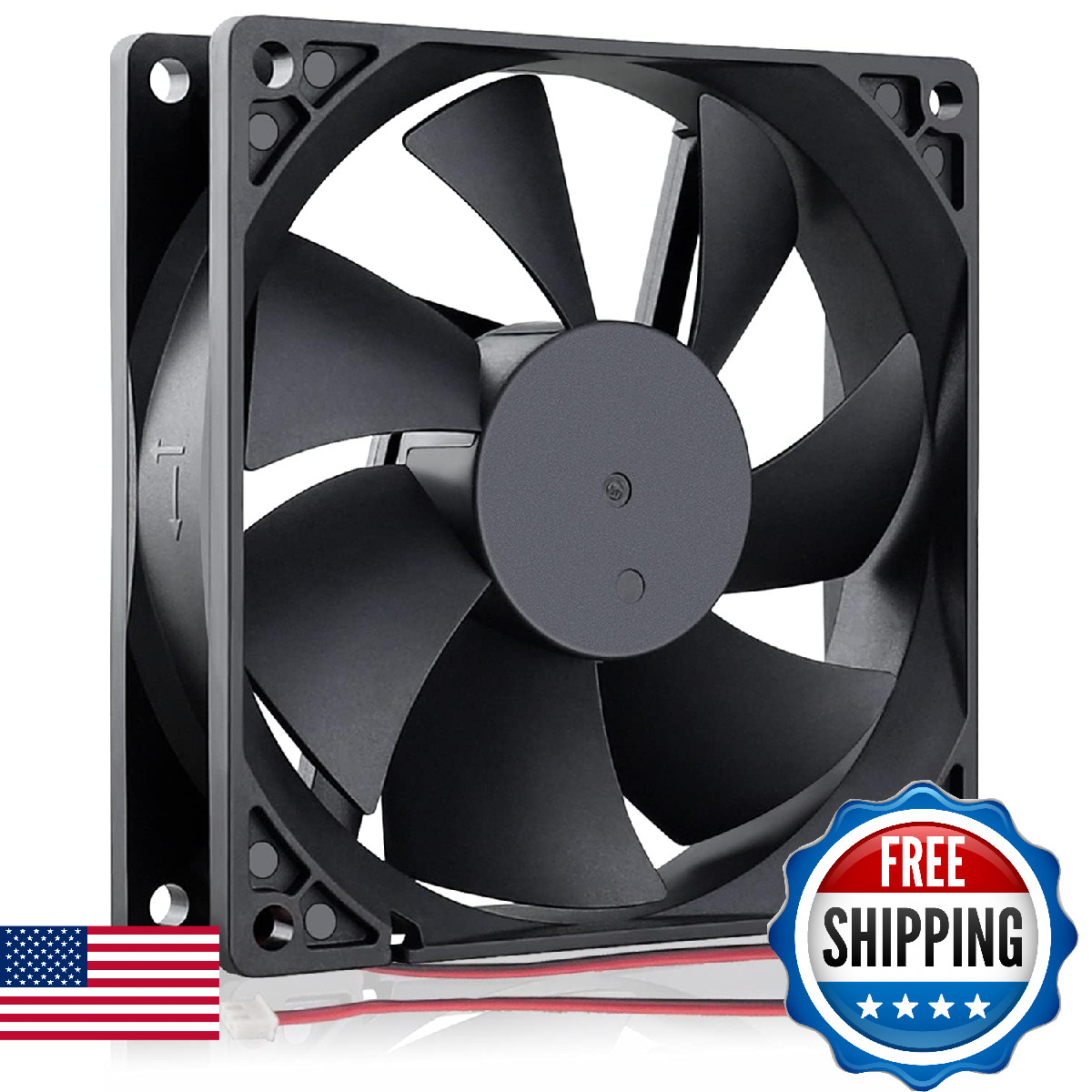 GDSTIME 92x25mm 12V Brushless DC Cooling Fan 2-Pin for PC Case & DIY 40K Hr