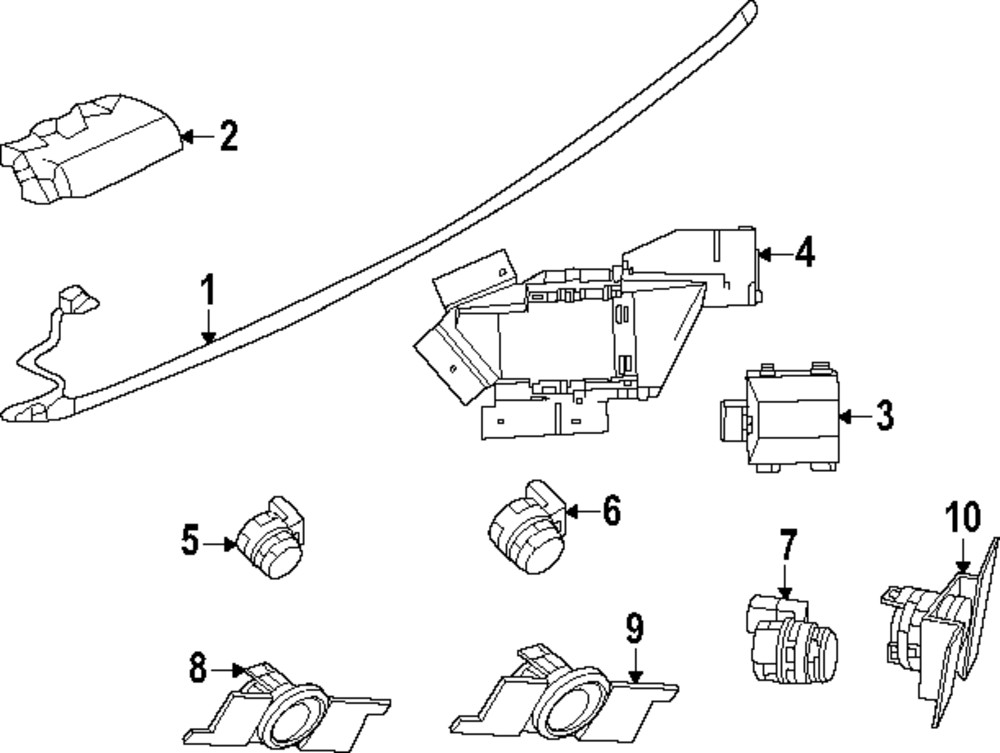 Genuine Nissan Blind Spot Detection System Warning Sensor 284N0-7SF3A