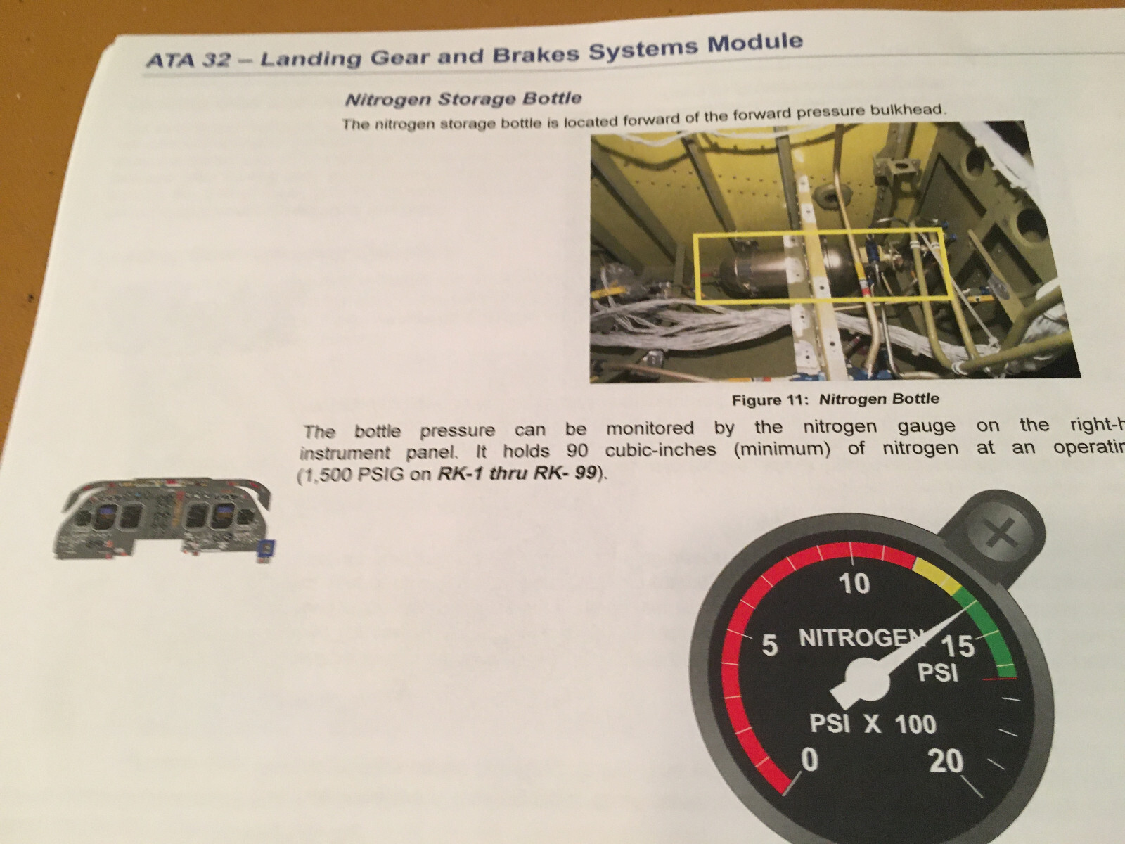 BeechJet 400A Landing Gear & Brakes Booklet Manual