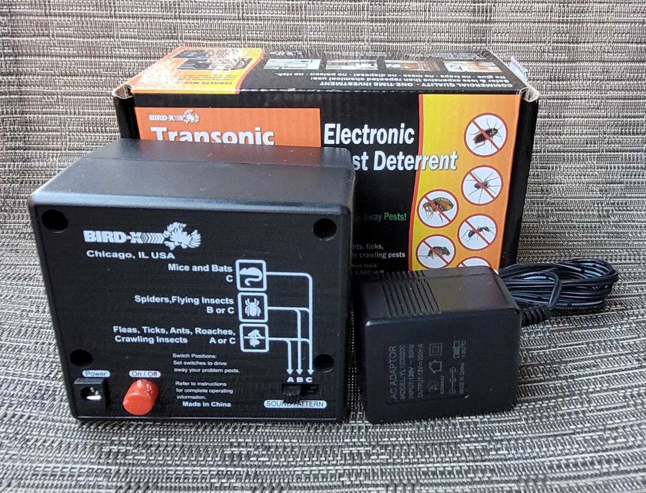 Bird-X Transonic Bugchaser Ultrasonic Pest Repeller, Covers up to 1,500 sq. ft.