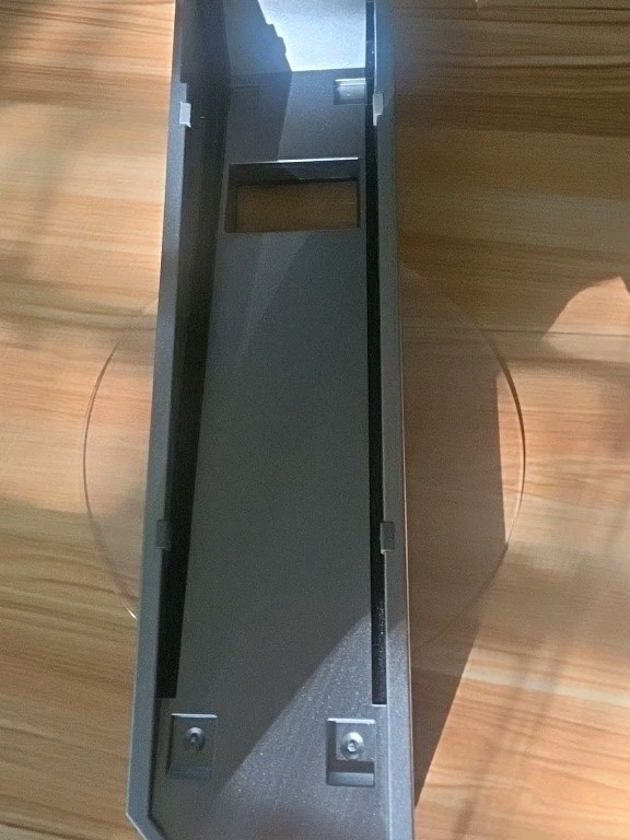 Genuine OEM Nintendo Wii Vertical Stand Base Silver w/ Clear Round Base RVL-019*