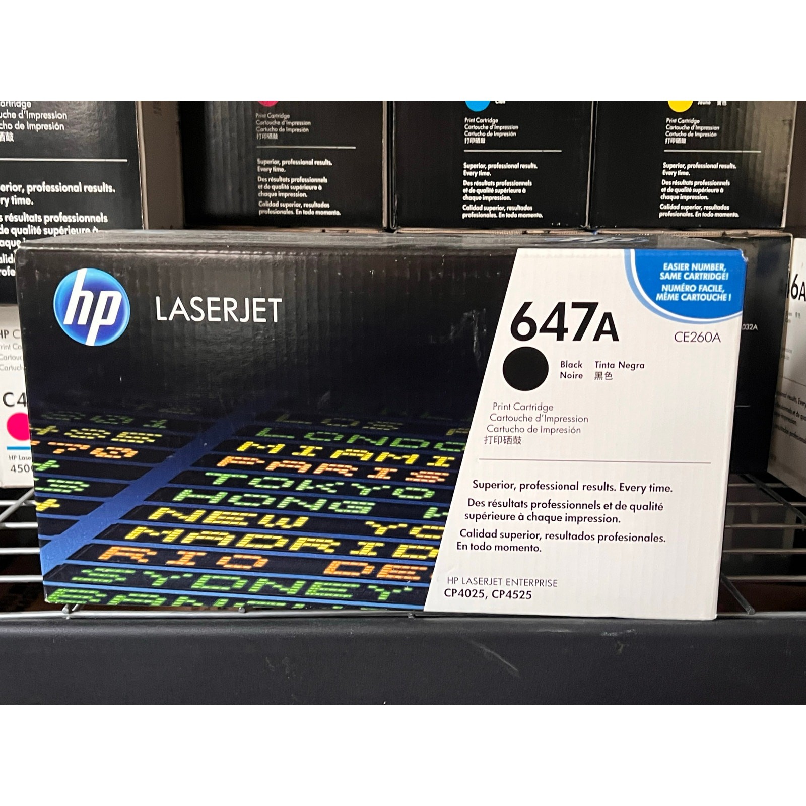 HP 647A Black Toner Cartridge Laserjet CP4025, CP4525 Series CE260A NIB