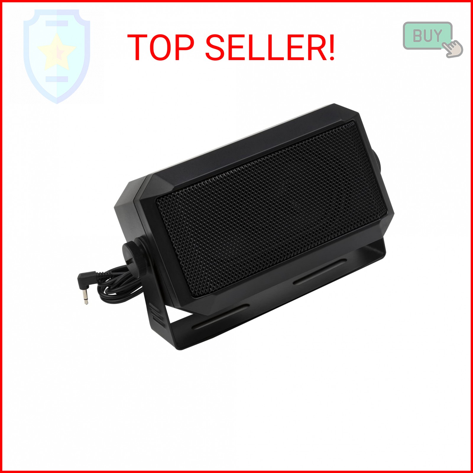 ZAXIDALER Rectangular External Communications Speaker for Ham Radio or CB & Scan