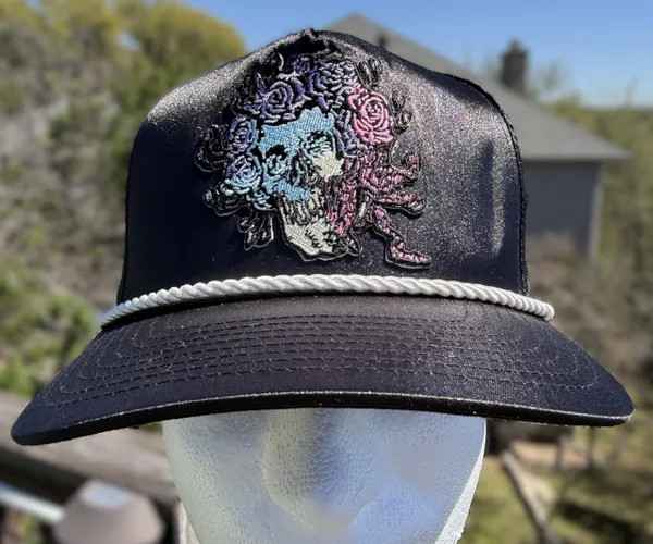 Grateful Dead Satin Snapback: "Black Widow Bertha"