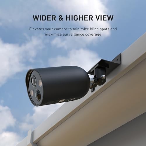 Gutter Mount for Ring, Blink, Eufy, and Arlo Outdoor Security Cameras, White