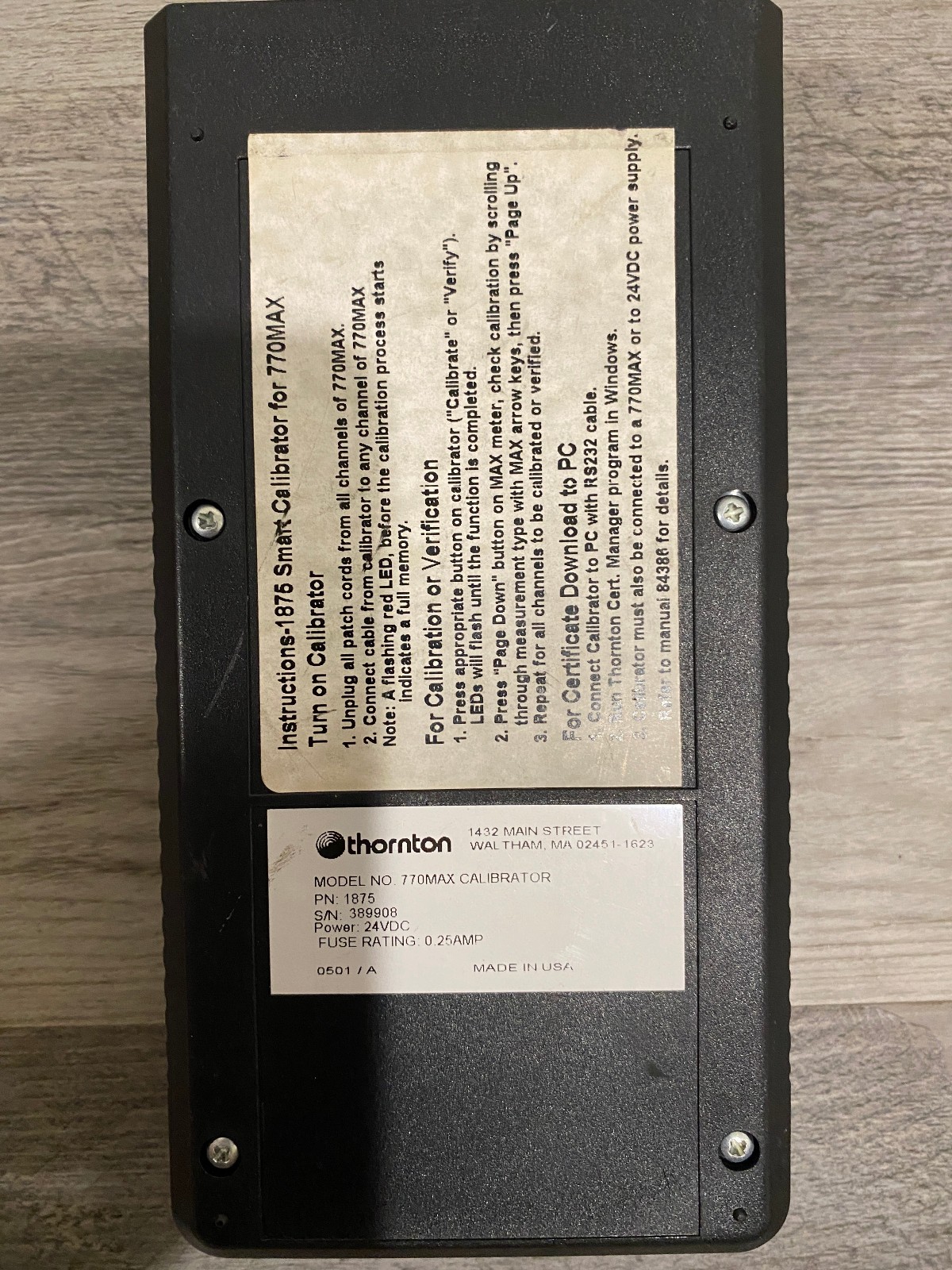 Mettler Toledo 770MAX Calibrator