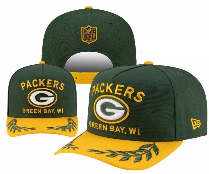 NWT Men's Packers Green Cap 2025 Draft 9FIFTY A-Frame Snapback Adjustable Hat