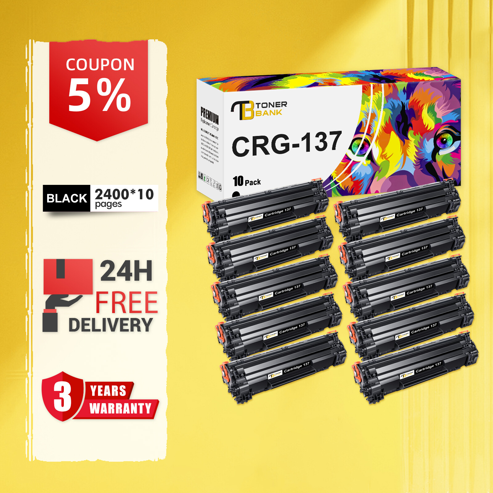 CRG 137 Cartridge 137 for Canon 137 Toner MF232w MF242dw D570 MF236n MF216n Lot