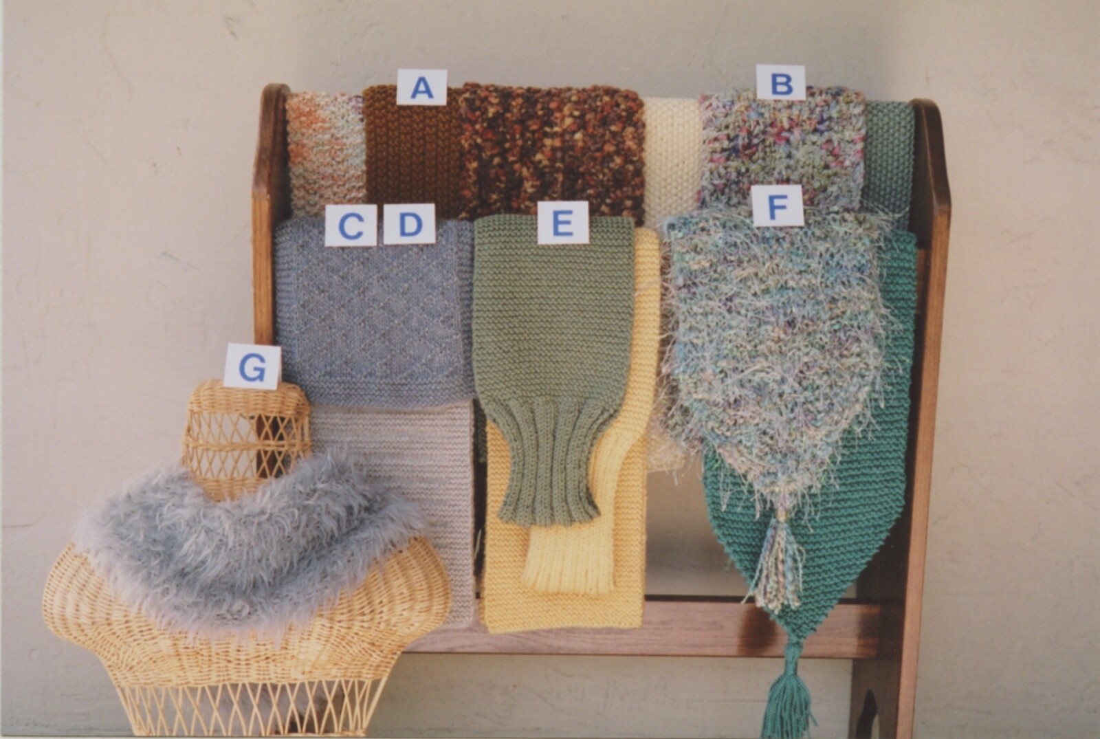Ann Norling KNITTING PATTERN 52 Scarf Collection #6 Seven Scarves to Knit - Easy
