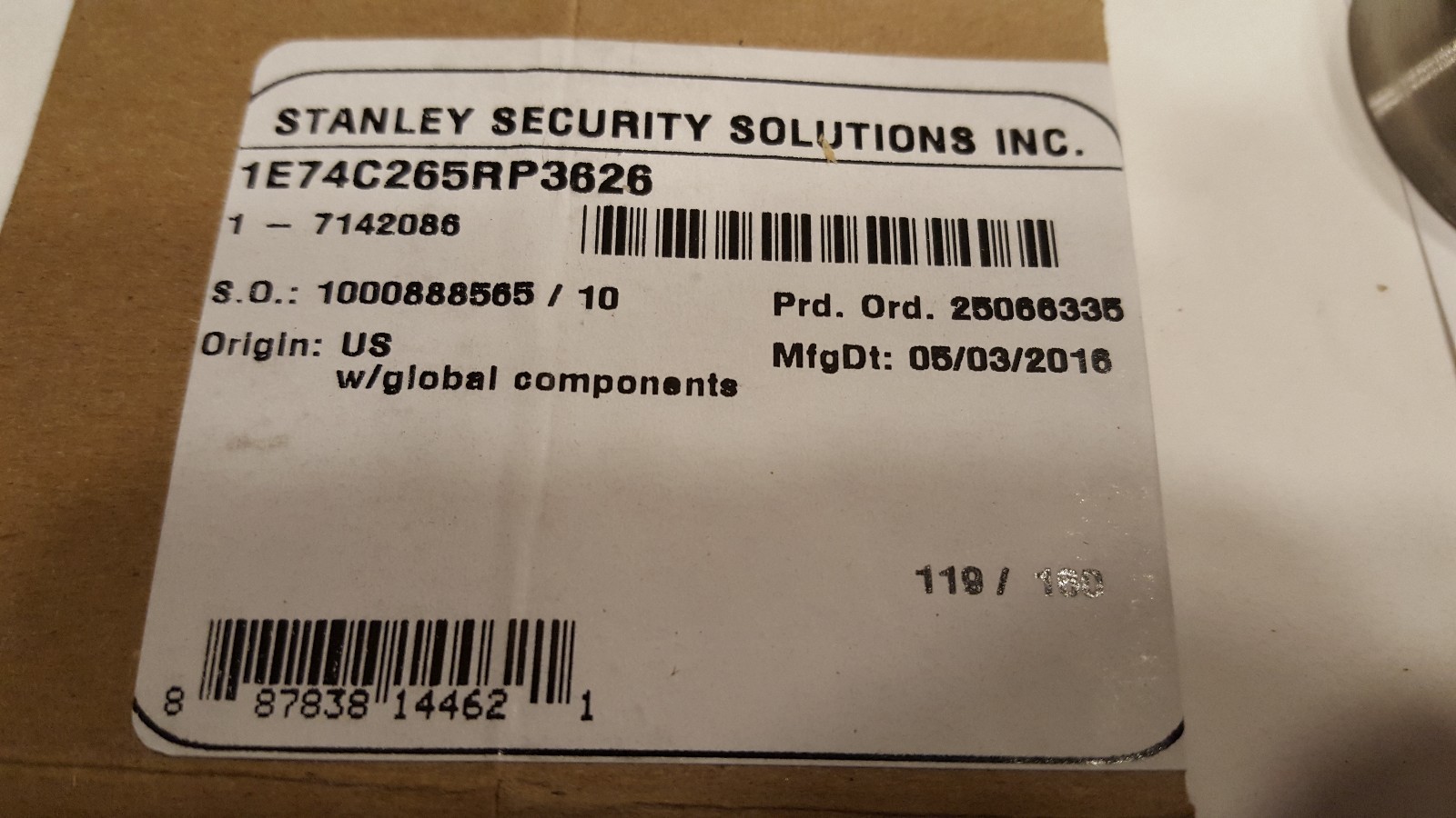 Stanley Security Solutions Best Mortise Cylinder 626 Finish Locksmith tested