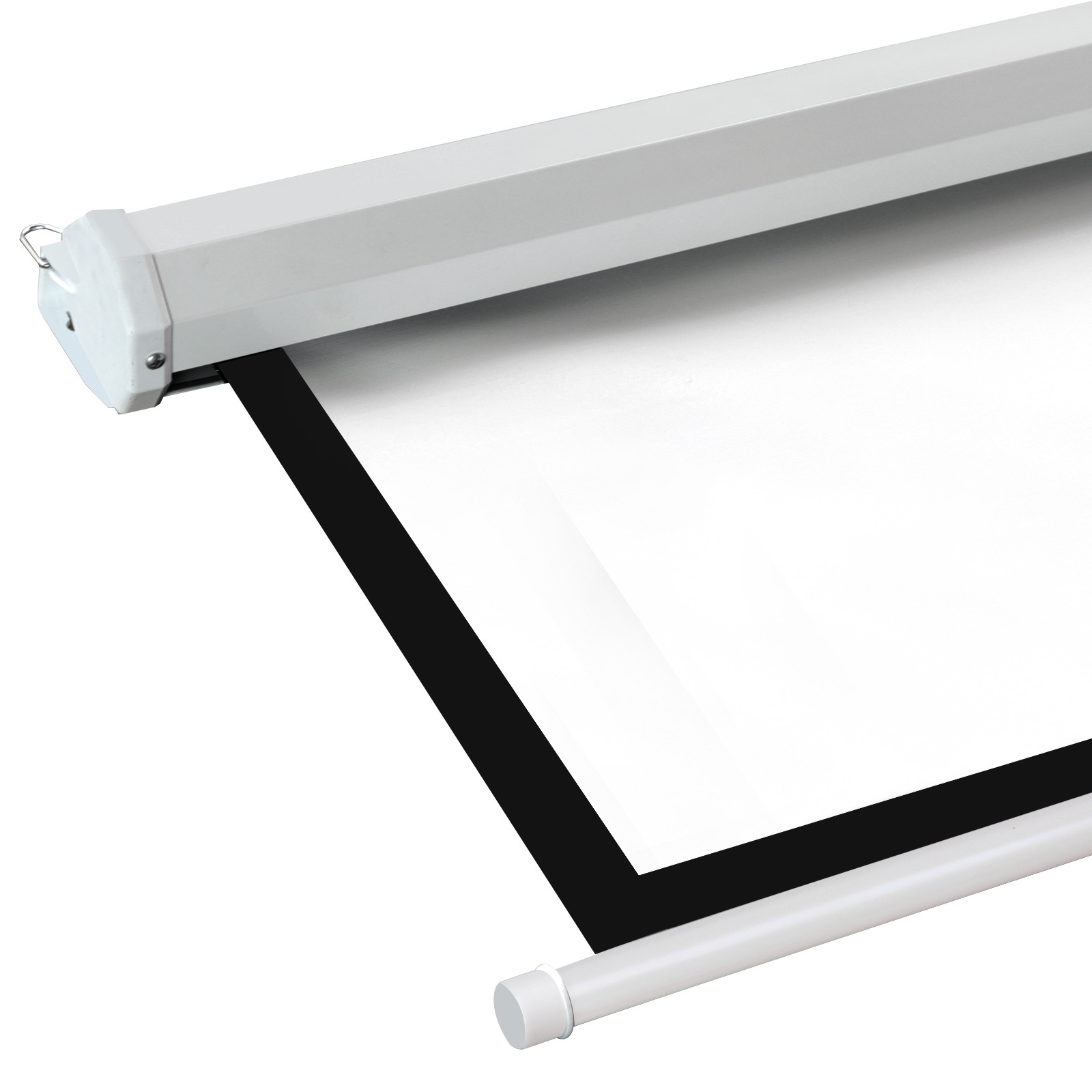 120"1:1 Projection Projector Screen Manual Pull Down Matte HD Movie Theater Home